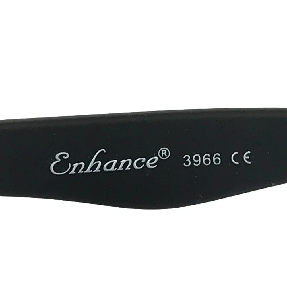 Enhance Eyeglasses Frames 3966 MATT BLACK Matte Black Rectangle 52-18-145
